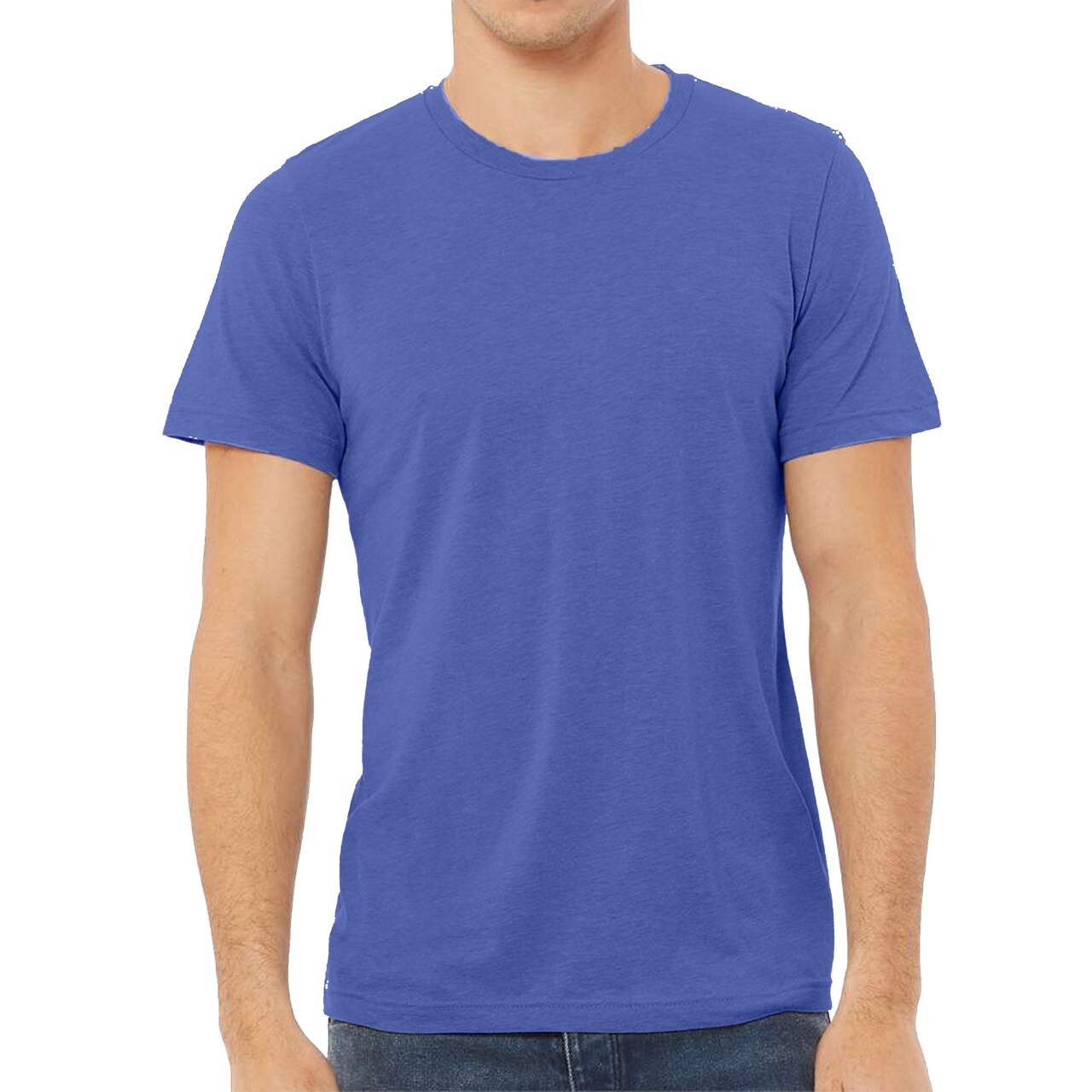 BELLA + CANVAS Adult's Triblend Tee, Crewneck Crafts & Printing Value Shirt